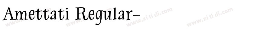 Amettati Regular字体转换
